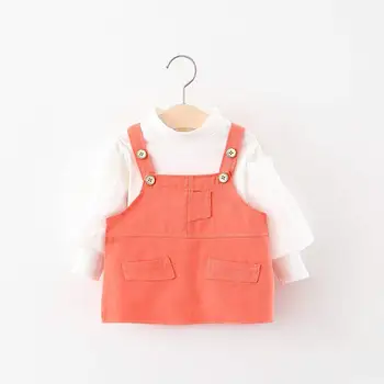 Melario Dojčenské Oblečenie pre Dievčatá Oblečenie Nastaviť 2020 Jeseň Zima Novorodenca Dievča Oblečenie T-shirt a Podväzkové Sukne Oblečenie