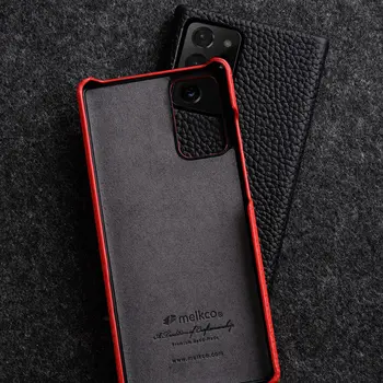 Melkco Originálne Kožené Puzdro Pre Samsung Galaxy Note 20 Ultratenké Prípadoch Poznámka 20 Ultra Zadný Kryt Ochranný Vak