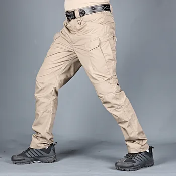 Mens Kamufláž Cargo Nohavice Elastické Viacerých Vrecku Vojenské Mužské Nohavice Outdoor Jogger Nohavice Plus Veľkosť Taktické Nohavice Mužov