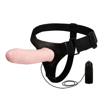 Mens Nosenie Vibračné Dildo Pás-na Vibrátor Duté Penis Rukáv Strapon Vibrátor Sex Produkty Dospelých, Sexuálne Hračky pre Pár
