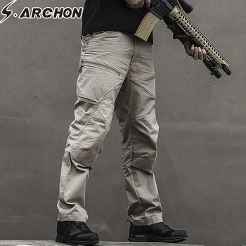 Mens Vojenské vojenské Nohavice pánske Urban Tactical Oblečenie Boj proti Nohavice Multi Vrecká Jedinečný Bežné Nohavice Ripstop Tkaniny