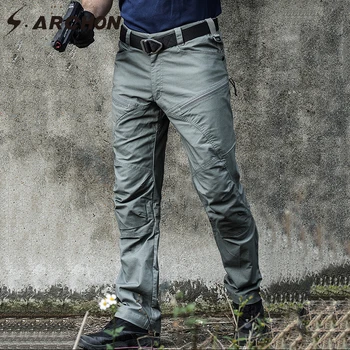 Mens Vojenské vojenské Nohavice pánske Urban Tactical Oblečenie Boj proti Nohavice Multi Vrecká Jedinečný Bežné Nohavice Ripstop Tkaniny