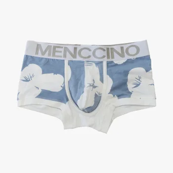 Menscino mužov bielizeň pánske ploché nohavice Letné Mládežnícke priedušná čistej bavlny Sexy Lovely tlač štyri rohu bielizeň trend