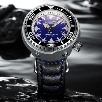 Merkur Mechanické Náramkové hodinky Mužov Šport 1000M Diver Pánske Automatické Hodinky z Nerezovej Ocele Sapphire Crystal Plávať Hodinky 2020 Nové