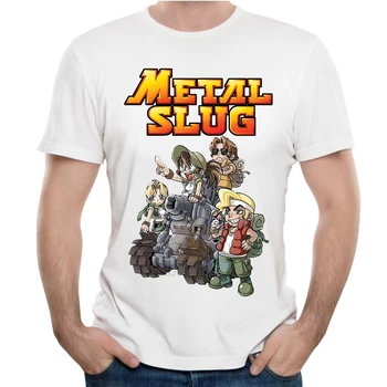Metal Slug Tričko Retro Hry Vlastné Grafické Homme Tee Tričko Japonskom Anime Vlastný Čaj Spoločnosti T-košele Pre Mužov