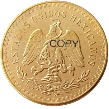 Mexiko 1921 Pozlátené 50 Peso Pozlátená Kópia Mince
