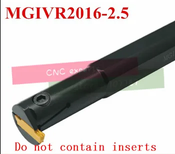 MGIVR2016-2.5 CNC Vnútorné Zapichovanie Sústruh Držiaka Nástroja, 2,5 mm Šírka Zapichovanie & Lúčenie rezného Nástroja Držiak Pre MGMN250 Vložky
