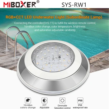 Miboxer SYS-RW1 RGB+SCS LED Podvodná Svetla (Podriadený Lampa)Bazén Lampa Vodotesný IP68 DMX512/WiFi APP Alexa Ovládanie