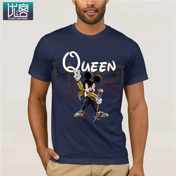 Mickey Freddie Mercury Kráľovná T-Shirts 2020 Lete pánske, Krátky Rukáv T-Shirt Topy Letné Tričká Bavlnené O Neck T-Shirt