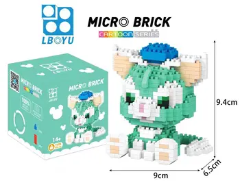 Micro Brick Mini Stavebné Bloky LegoINGlys Kreslený Seriál Model Auta Anime Postavy Deti Hračky Darček K Narodeninám