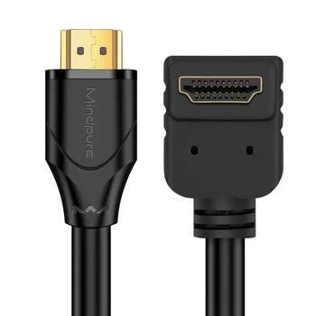 Micro HDMI 4K Kábel 90 stupňov Mini HDMI samec Samica predlžovací kábel pre Prenosný počítač, Notebook, fotoaparát PS4 PS5 HDTV TELEVÍZOR Mi Okno Projektu