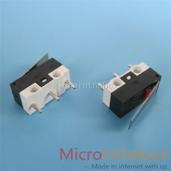 Micro switch 3P s rukoväť 1000PCS zistiť prepínač 125V1A limitný spínač DIP 3pin 3p 100gf kliknite na tlačidlo účinnosť