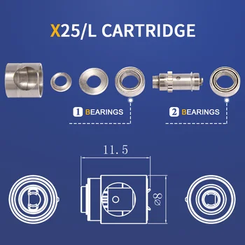 Micromotor X25 1:1 direct drive nástroje nástroj zubné nízkej rýchlosti contra uhol handpiece kazety náhradných dielov