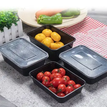 Microwavable Jedlo Jedlo Skladovacích Kontajnerov Opakovane desiatu Bento Box Eco-friendly Piknik na Uskladnenie Potravín Kontajner 10 Ks Sada