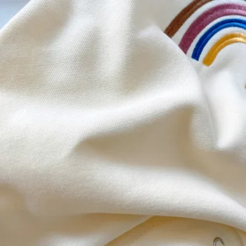MILANCEL 2020 Detské Oblečenie Rainbow Embrodiery Infant Boys Romper Mäkké vyhovovali Chlapcov Kombinézach
