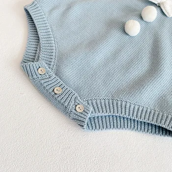 MILANCEL baby kombinézu námorník golier dieťa jeden kus batoľa dievčatá knitwear predného čela novorodenca oblečenie