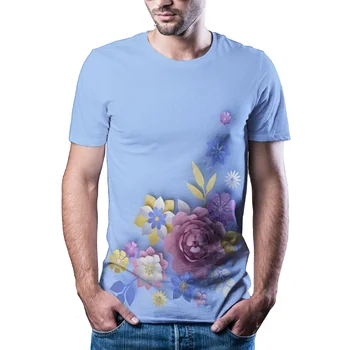 Mimo Bielej a modrej vody T shirt pánske Zábavnej Bublina 3D T-shirt Vytlačené Unisex Bežné Topy Nové Harajuku Krátky Rukáv Tshirts Mužov