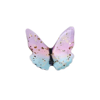Min objednávky 20pcs/veľa farebné epoxidové zvieratá cartoon motýľ tvar guľôčok bez otvorov diy šperky, vlasy/odevu, doplnok
