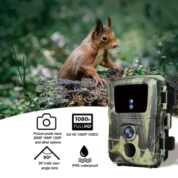 Mini Chodník Lov Fotoaparát 12MPX 1080P Voľne žijúcich živočíchov Lesných Zvierat Kamery Wild Hunter Cam Mini600 Foto Pasce Dohľadu Sledovania