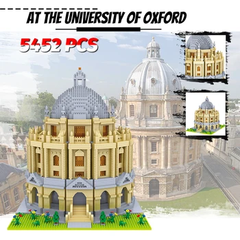 Mini Diamond Stavebné Bloky Architektúra katedrály Cirkvi, Cambridge University Oxford Model Micro Tehly Hračky pre Deti darček