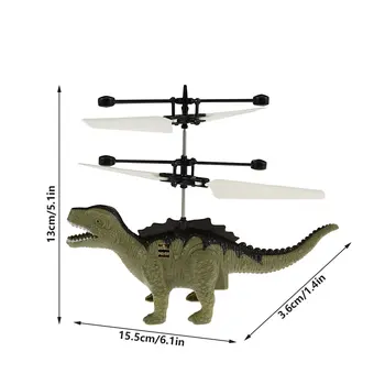 Mini Drone Simulácia Dinosaura Lietania Hračky, Interaktívne Infračervené, Indukčné Ručne Ovládané Quadcopter Bezpilotné Lietadlo Darček Hračka