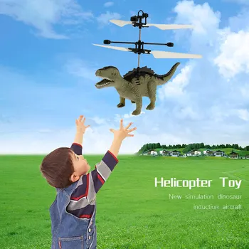 Mini Drone Simulácia Dinosaura Lietania Hračky, Interaktívne Infračervené, Indukčné Ručne Ovládané Quadcopter Bezpilotné Lietadlo Darček Hračka