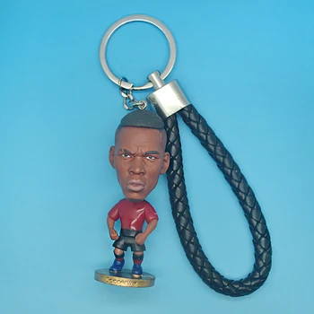 Mini Futbal Hráč Bábika Keychain PVC Akcie Obrázok Soccer Star Hračky Kľúča Držiteľa Fanúšikov Darček, Suvenír