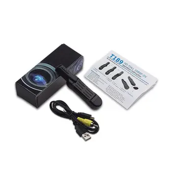 Mini Kamera T189 Full HD 1080P Tajné Fotoaparát Nositeľné Telo Pera Fotoaparát Digitálny Mini DVR Malé DV Videokamera Podpora 32GB Karty
