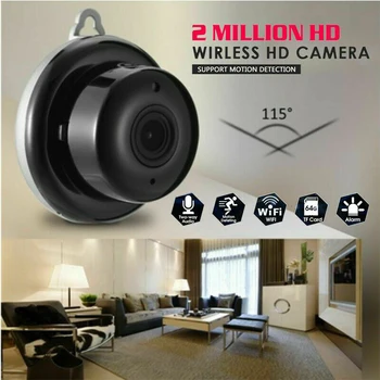 Mini Kamera V380 Wifi IP Kamera, Bezdrôtové Nočné Videnie Detekcia Pohybu Home Security Video monitorovacie Kamery, Baby Monitor