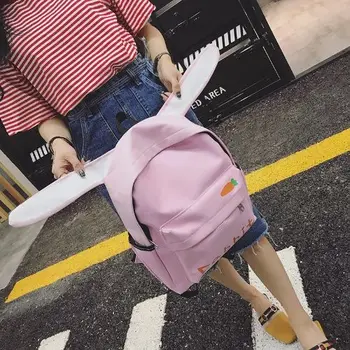 Mini Kawaii Batoh Plátno Cestovné Tašky Dievčenské Roztomilý Batoh Kórejský Štýl Študentov Školy Taška Cartoon Zvierat Raketa Nový Batoh