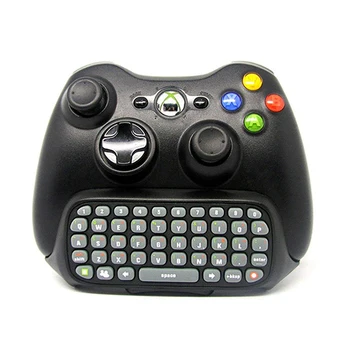 Mini Klávesnica Bezdrôtový ovládač Text Messenger Klávesnice 47 klávesy Chatpad Klávesnica pre Xbox 360 Hra Controller Black