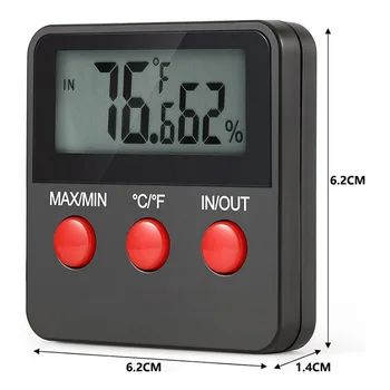 Mini LCD Displej Multi-funkčné Domáce Digitálne Vajcia Teplota Vlhkosť Senzor Sondy Digitálne Vajcia Vlhkomer Sonda Indikátor