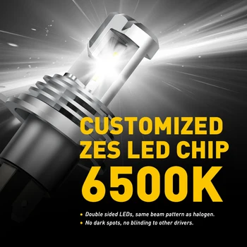Mini LED H4 H7 ZES 12000LM 6500K LED 60W Lampada H11 Žiarovka HB3 9005 9006 HB4 H8 H11 9007 HB5 Auto svetlomet