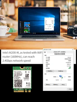 Mini PCI-E Dual Band 2974Mbps wifi 6 AX200 NGFF M. 2 Karty Wifi AX200NGW Bluetooth 5.1 802.11 AX Notebook Adaptér Bezdrôtovej siete Modul