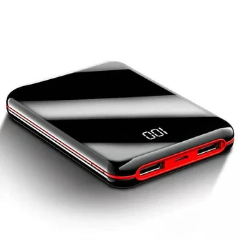 Mini Power Bank 20000mah Celej Obrazovke Nepremokavé PowerBank Externú Batériu USB Prenosný Telefón, Batériu, Nabíjačku