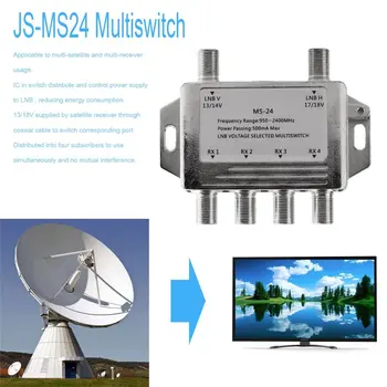 Mini Prenosné 2x4 Satelitného Signálu Multiswitch LNB Napätie Vybraných 950-2400MHz Multiswitch LNB, Prijímač Multiswitch