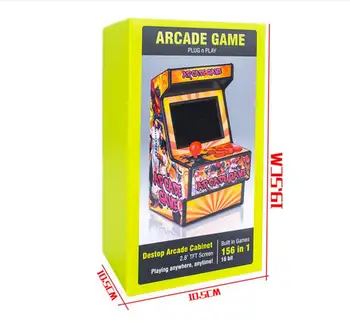 Mini Retro Arkádovej Stanica Postavená v 156 Hry 2.8 palcový Prenosný Arcade Mobilné Hry Hráč