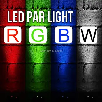 MINI RGBW Led Par Svetlo Môže DMX Fáze Pozornosti DMX512 DJ Efekt Osvetlenia pre KTV Bar Strany