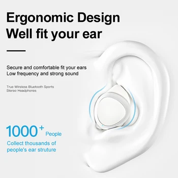 Mini Tws športové headset Bluetooth 5.0 Slúchadlo v uchu bezdrôtový earplug s mic handsfree slúchadlá redukcia šumu slúchadlá