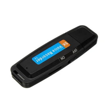 Mini U-Disk Digitálny o Záznamník, USB 3.0 Flash Disky Maximálna Podpora 32GB Pamäťovú Kartu