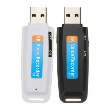Mini U-Disk Digitálny o Záznamník, USB 3.0 Flash Disky Maximálna Podpora 32GB Pamäťovú Kartu