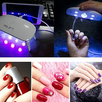 Mini UV LED Lampa na Nechty, Vlasy Prenosné USB Kábel Pre Prime Darček 45s/60s Domáce Použitie Gélové Nechty na Vlasy Mini USB LED UV lampy
