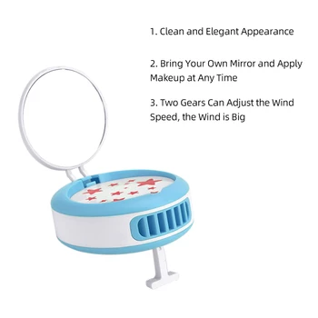 Mini Vrúbľovanie Mihalnice Ventilátor Klimatizácie Ventilátor USB Maľovanie Nechtov Umenie T-držiak Zrkadla Maskary na Vlasy make-up Príslušenstvo Nástroj