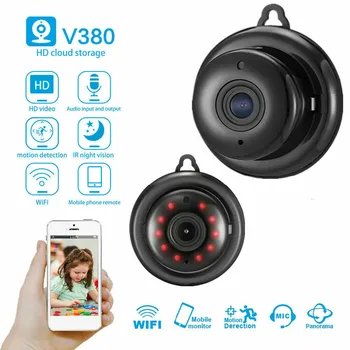 Mini WiFi Kamera 1080P Wireless Home Security Kamera IP CCTV IR Noc Zobrazenie Pohybu Zistiť Baby Monitor