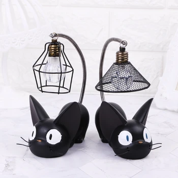 Miniatúrne Mačka Nočné Svetlo Živice Plavidlá Tabuľka Dekorácia, Ozdoba Bytových Doplnkov