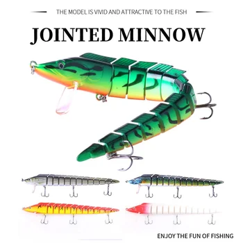 Minnow 13 Spájané Rybárske lure 23 cm 46g ťažké, umelé návnady Multi oddiel bionic návnadu wobbler Swimbait Crankbait rybárske Náčinie