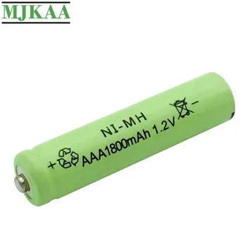 MJKAA 4PCS AAA 1.2 V 1800mAh Ni-MH Dobíjacie Batérie Nikel-metal-Hydridové 3A Batérie pre Diaľkové Ovládanie Hračka