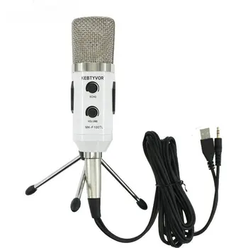MK F100TL Mikrofón Vyhradená (USB + 3,5 mm) Dvojitý Kábel Podpora pripojenie zvukovej karty Znížiť hluk pozadia