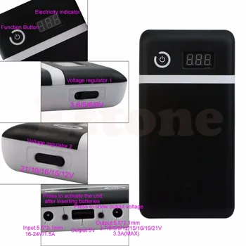 Mobile Power Bank 20V UPS 6 18650 Batériu, Nabíjačku Pre Notebook, Iphone