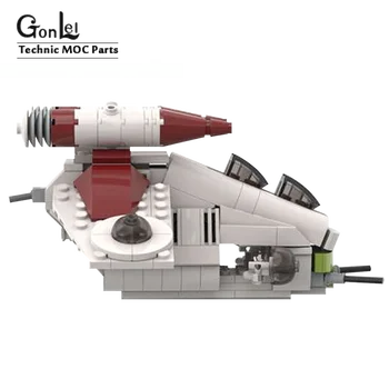 MOC Série Star Plán Wars Republiky Dropship S V-SZ Walker Nastaviť MOC Stavebné kamene, Tehly Model Kompatibilný s 05053 10195